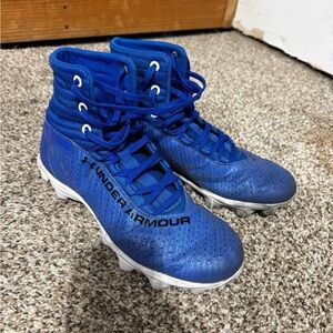 Under Armour Kids Blue Cleats